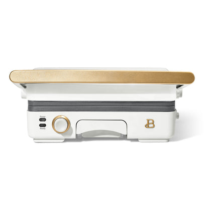 Beautiful 2-in-1 Panini Press & Grill, White Icing by Drew Barrymore