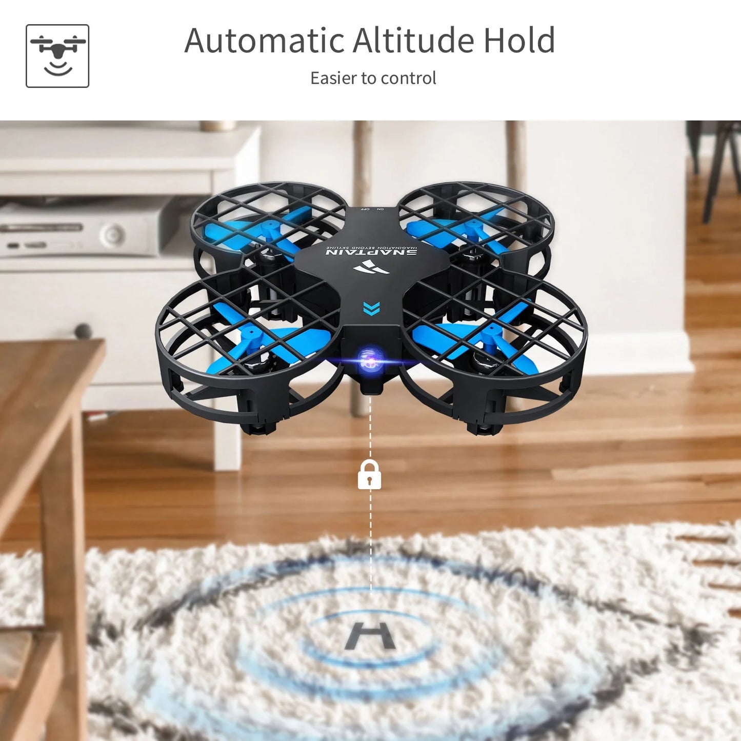 Snaptain H823H Mini Drone for Kids, Radio Control Quadcopter for Beginners with Altitude Hold, Headless Mode, 3D Flips, One Key Return and Speed Adjustment