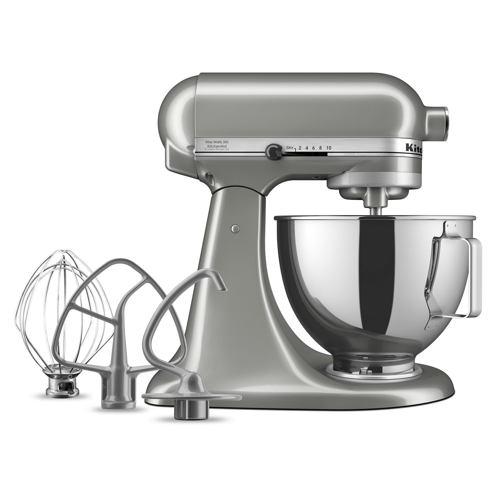 KitchenAid Deluxe 4.5 Stand Mixer, Contour Silver