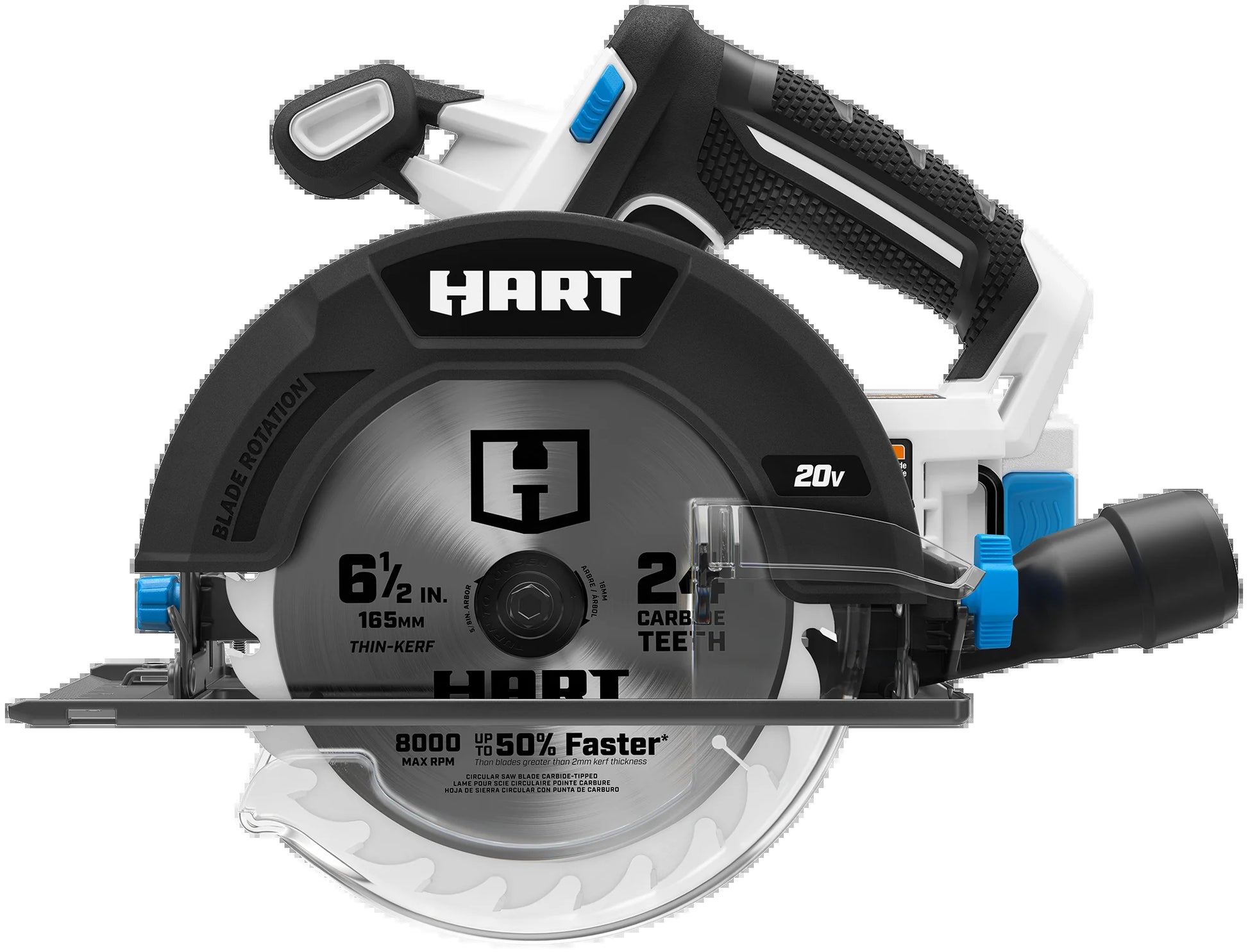 HART 20V 3-Tool Combo Kit, Drill, 6-1/2" Circular Saw, and LED Light 1 Each