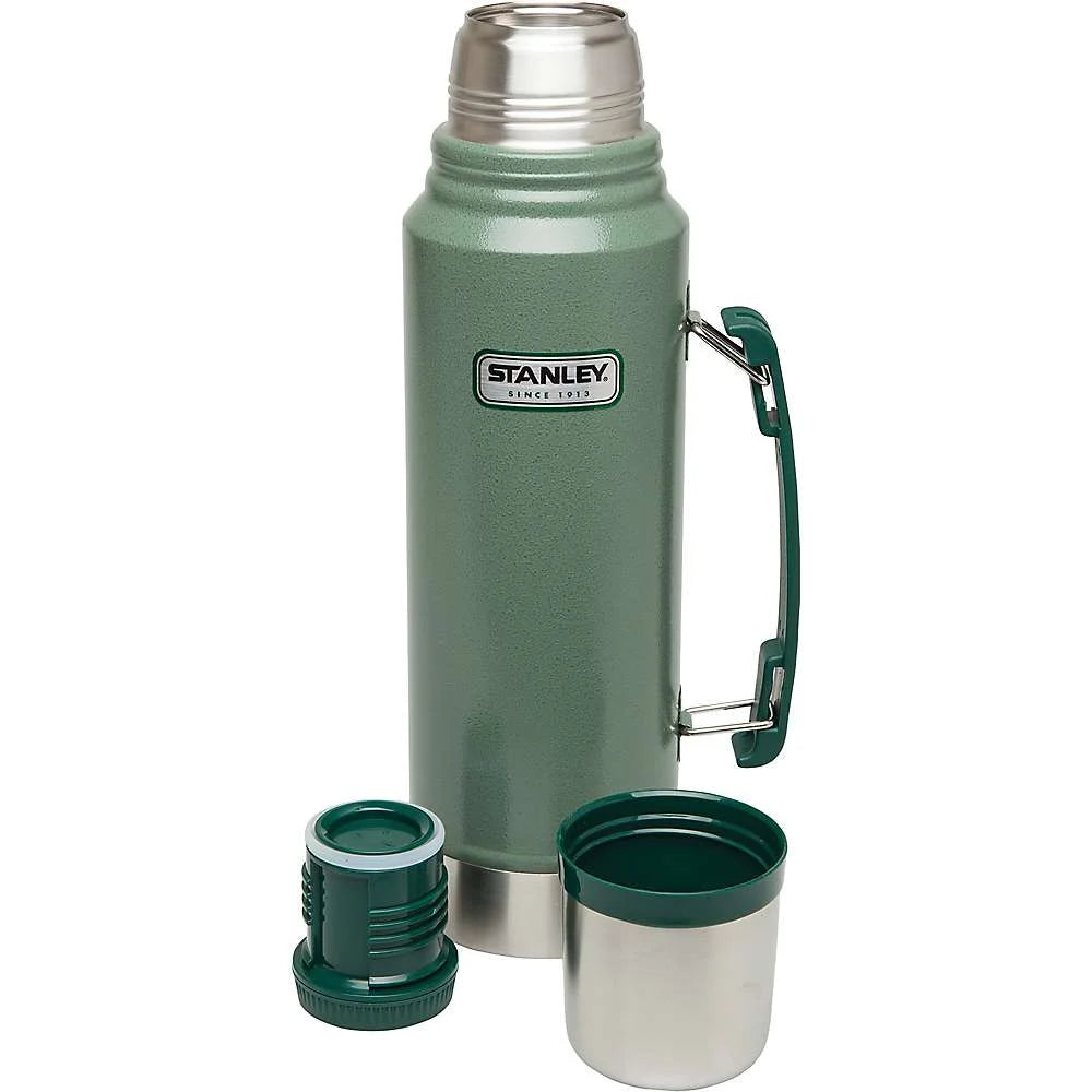 STANLEY Classic Vacuum Bottle, Green/Silver