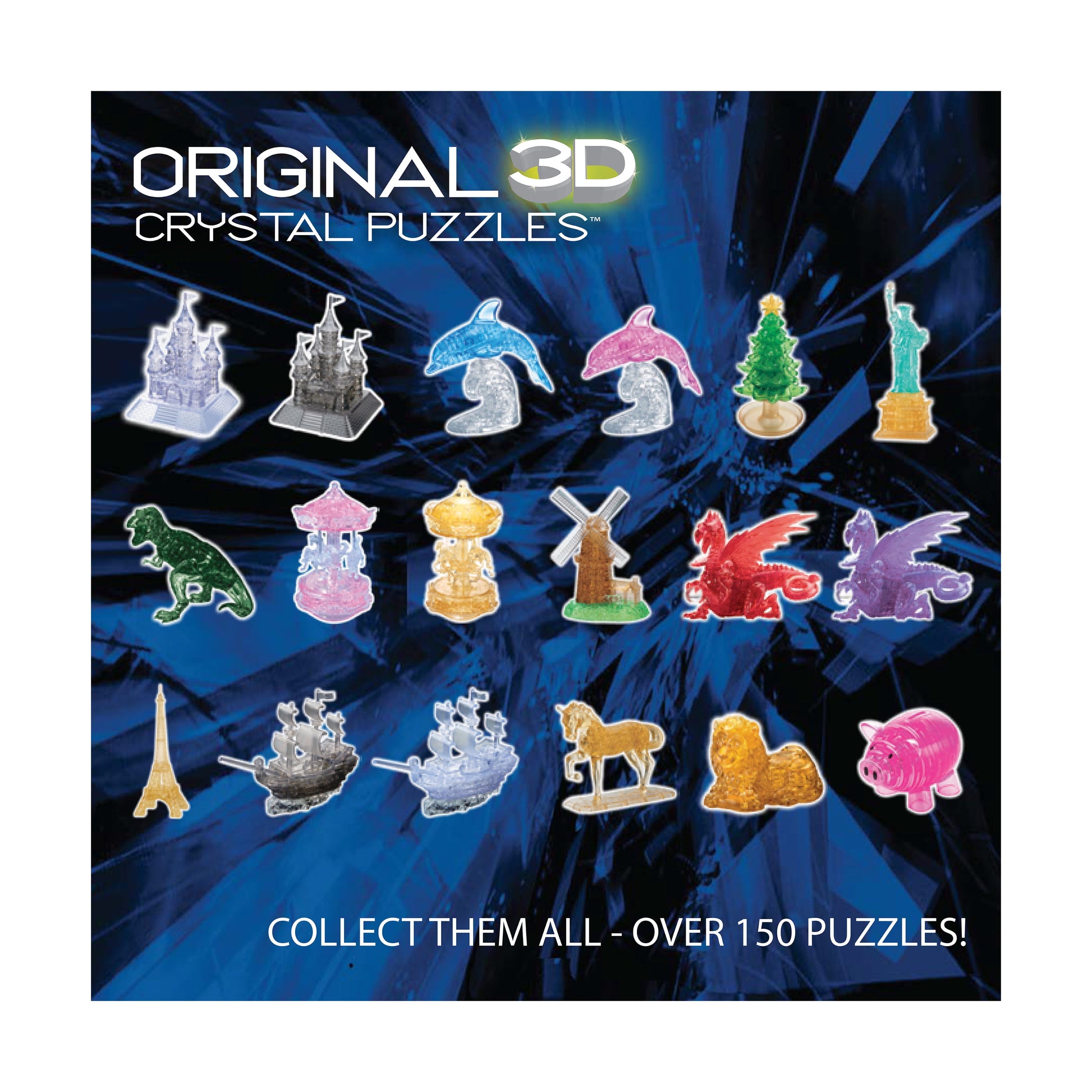 BePuzzled 3D Crystal Puzzle - Godzilla: 71 Pcs