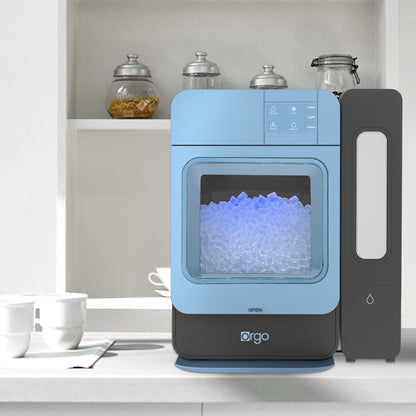 Orgo Products The Sonic Countertop Ice Maker, Nugget Ice Type, 33 LBS of ice, Blue