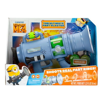 Despicable Me 4 The Ultimate Fart Blaster, Blasts out REAL Fart Rings of fog,  Lights, Sounds, Smells, Ages 4+