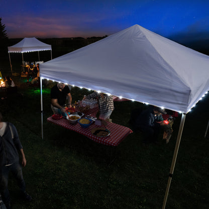 Brightz CanopyBrightz LED Light String for Outdoor Canopies, Battery Operated, White