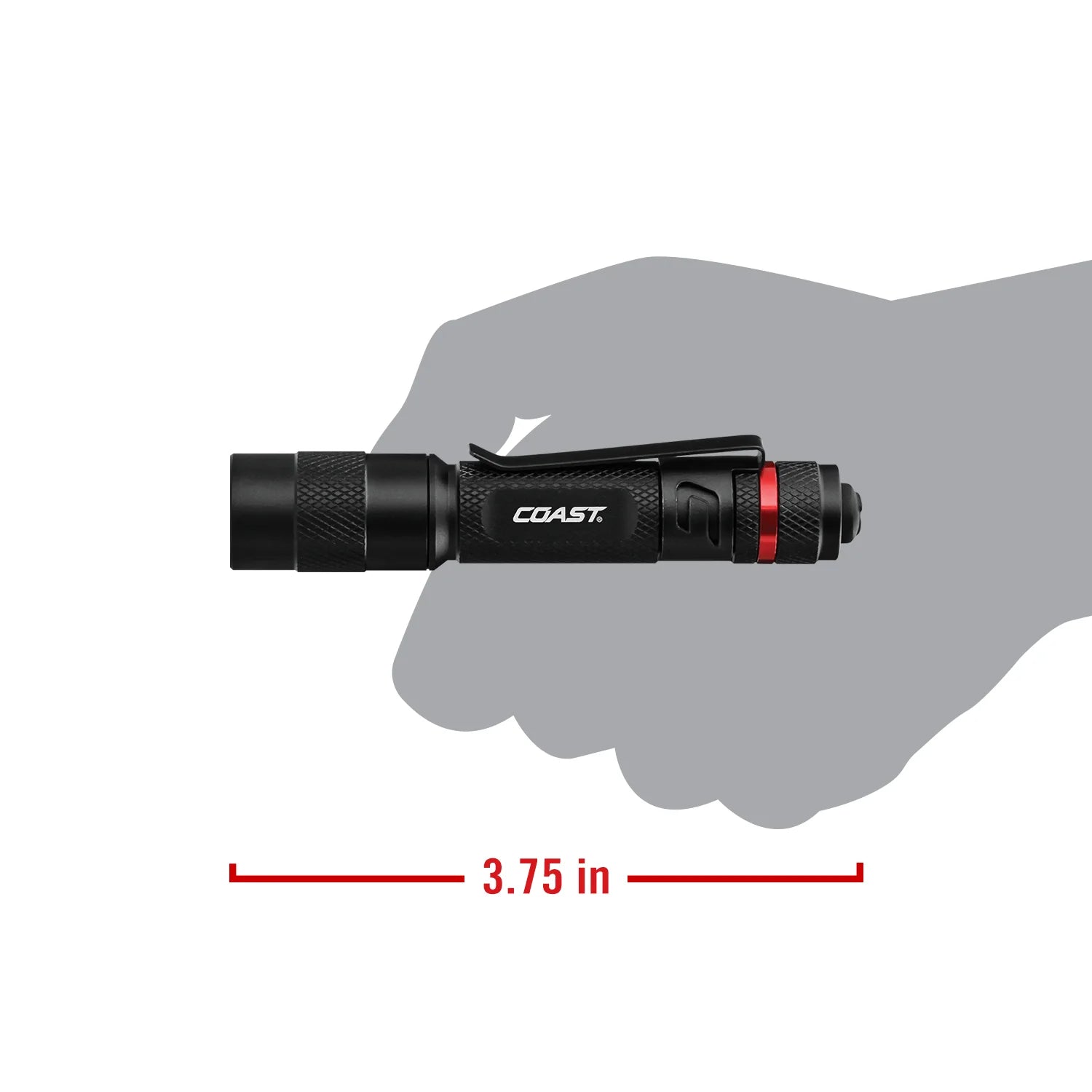 COAST PX22 100 Lumen Alkaline Power IP54 Rated LED Flashlight, 1.41 oz