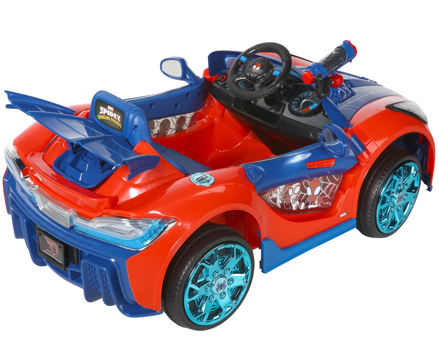 Spider-Man Super Car 6 Volt with Lights and Sounds, by Dynacraft