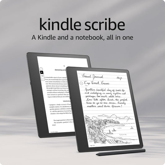 Like-New Amazon Kindle Scribe (32 GB) the first Kindle and digital notebook, all in one, with a 10.2” 300 ppi Paperwhite display, includes Premium Pen