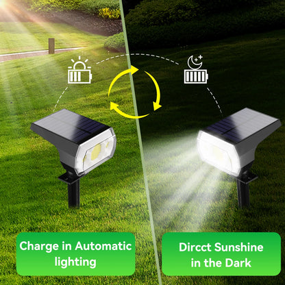 DAYBETTER Solar Lights Outdoor, IP65 Waterproof 64LEDs Solar Spot Lights with 3 Modes for Garden Yard Patio Driveway Walkway (6pack-White )