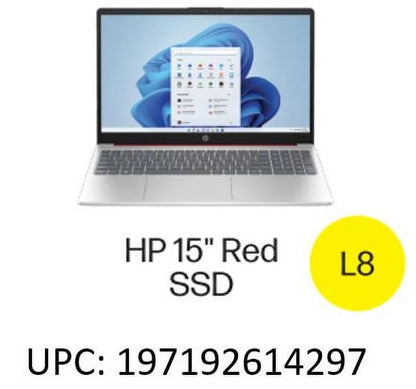 HP 15.6 inch Windows Laptop Intel Processor N200 4GB RAM 128GB UFS Scarlet Red (12-mo. Microsoft 365 included)