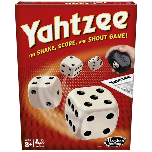 YAHTZEE Classic Kids Board Game, Family Games for 2+ Players, Christmas Gifts for Kids, Ages 8+