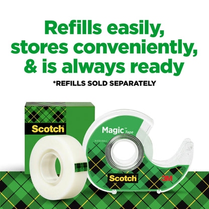 Scotch Magic Tape Dispensers, 3/4 in. x 650 in., 6 Dispensers