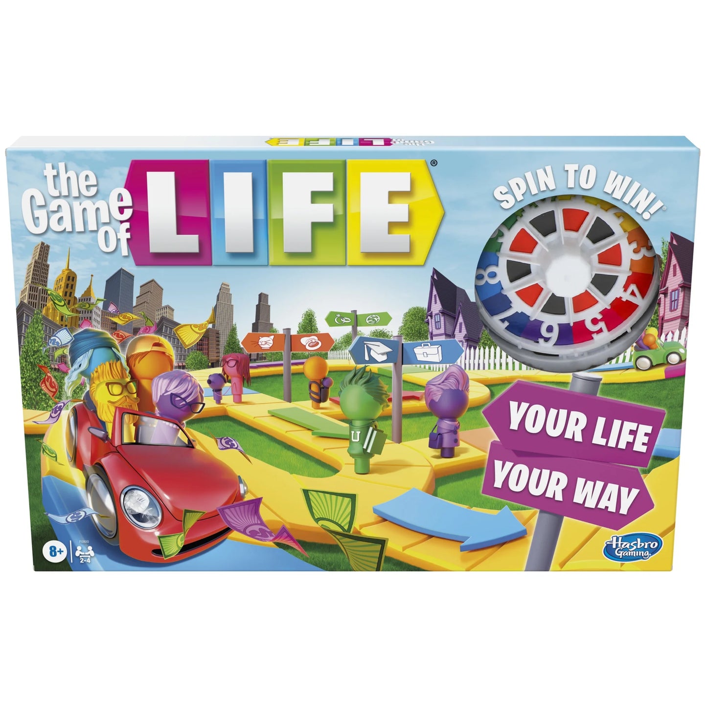 The Game of Life Kids Board Game, 2-4 Players, Family Games, Christmas Gifts for Kids, Ages 8+