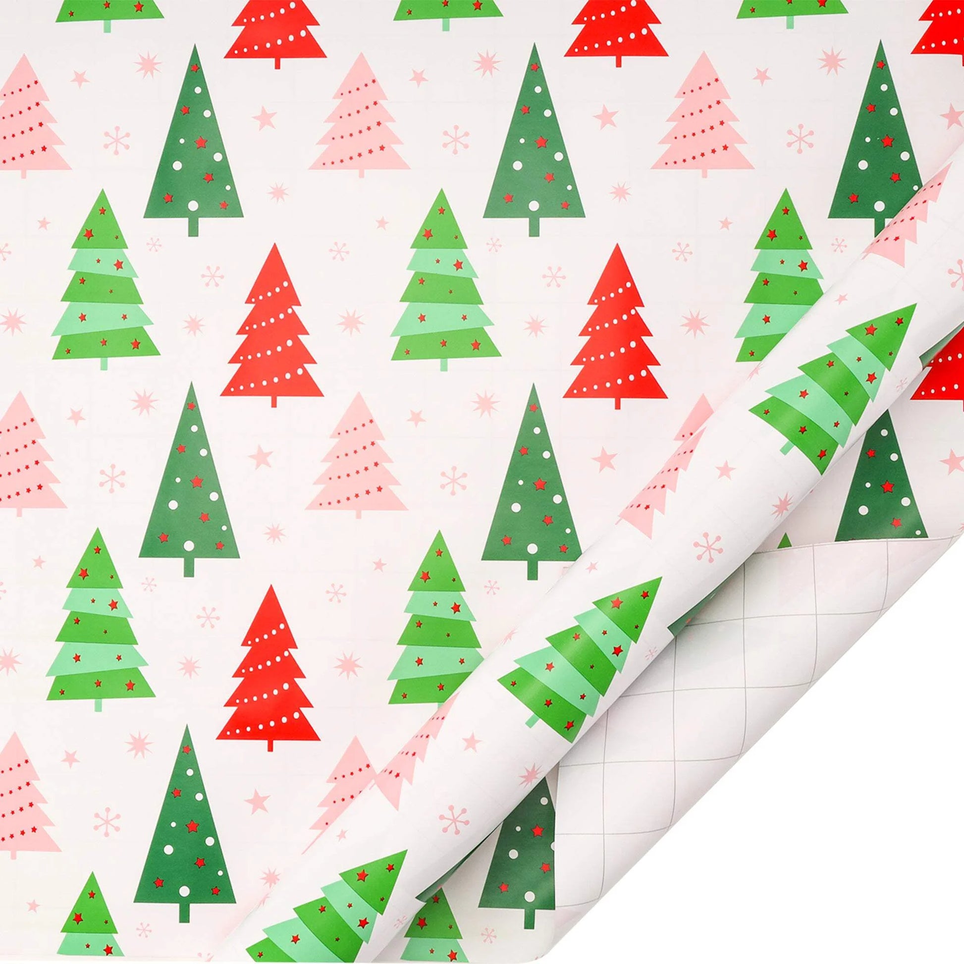 LaRibbons 30" x 10' Christmas Holiday Gift Wrap Deluxe Kit | Pink Gingerbread