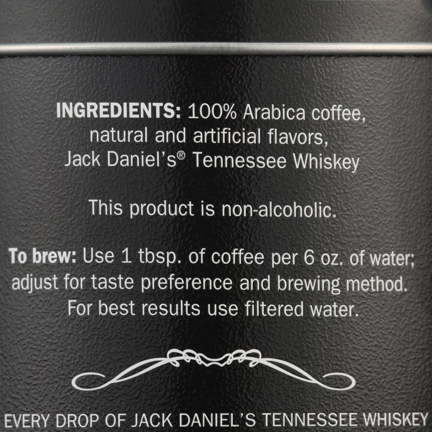 Jack Daniel's Tennessee Whiskey Coffee, Ground, 8.8oz Can