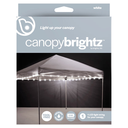 Brightz CanopyBrightz LED Light String for Outdoor Canopies, Battery Operated, White