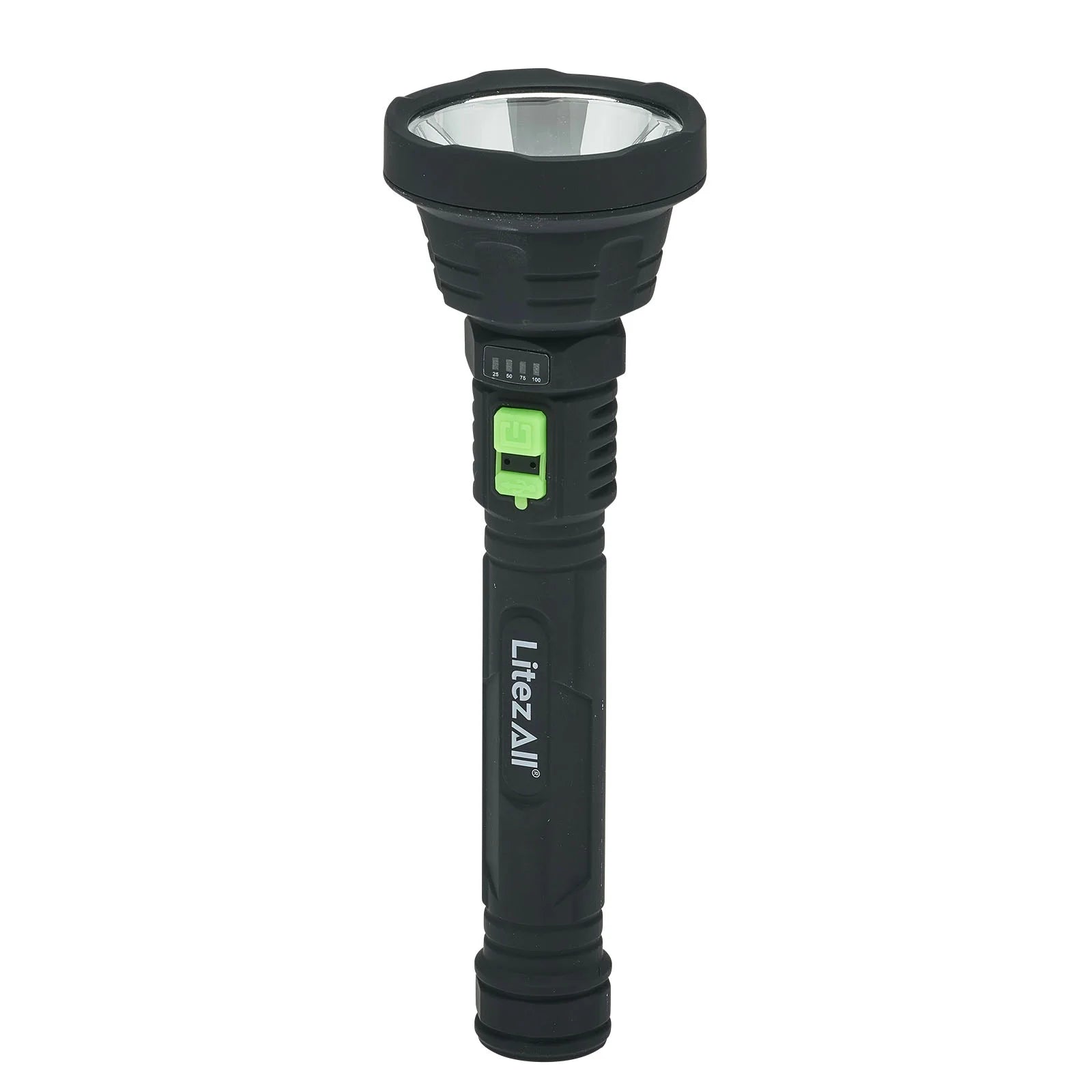 LitezAll Rechargeable ULTAC2 1000 Lumen LED Flashlight with Battery Meter