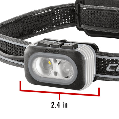 COAST RL27R Rechargeable Plus Rear Loading 1000 Lumens Tri-Color LED Headlamp, 4.9 oz.