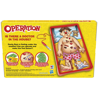 Classic Family Favorite Operation Kids Board Games, Family Games, Christmas Gifts for Kids, Ages 6+