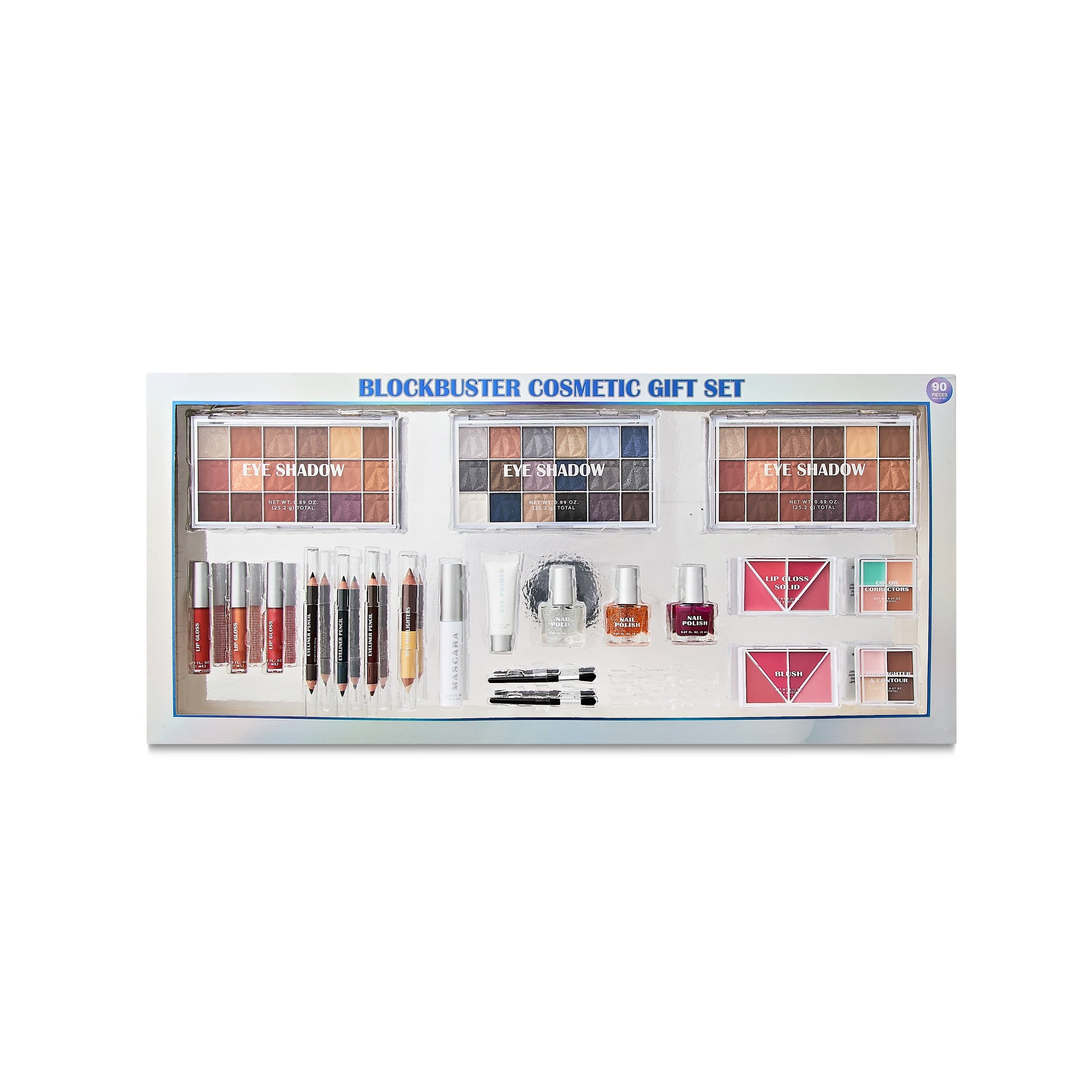 Blockbuster Cosmetics Gift Set, 90 Pieces