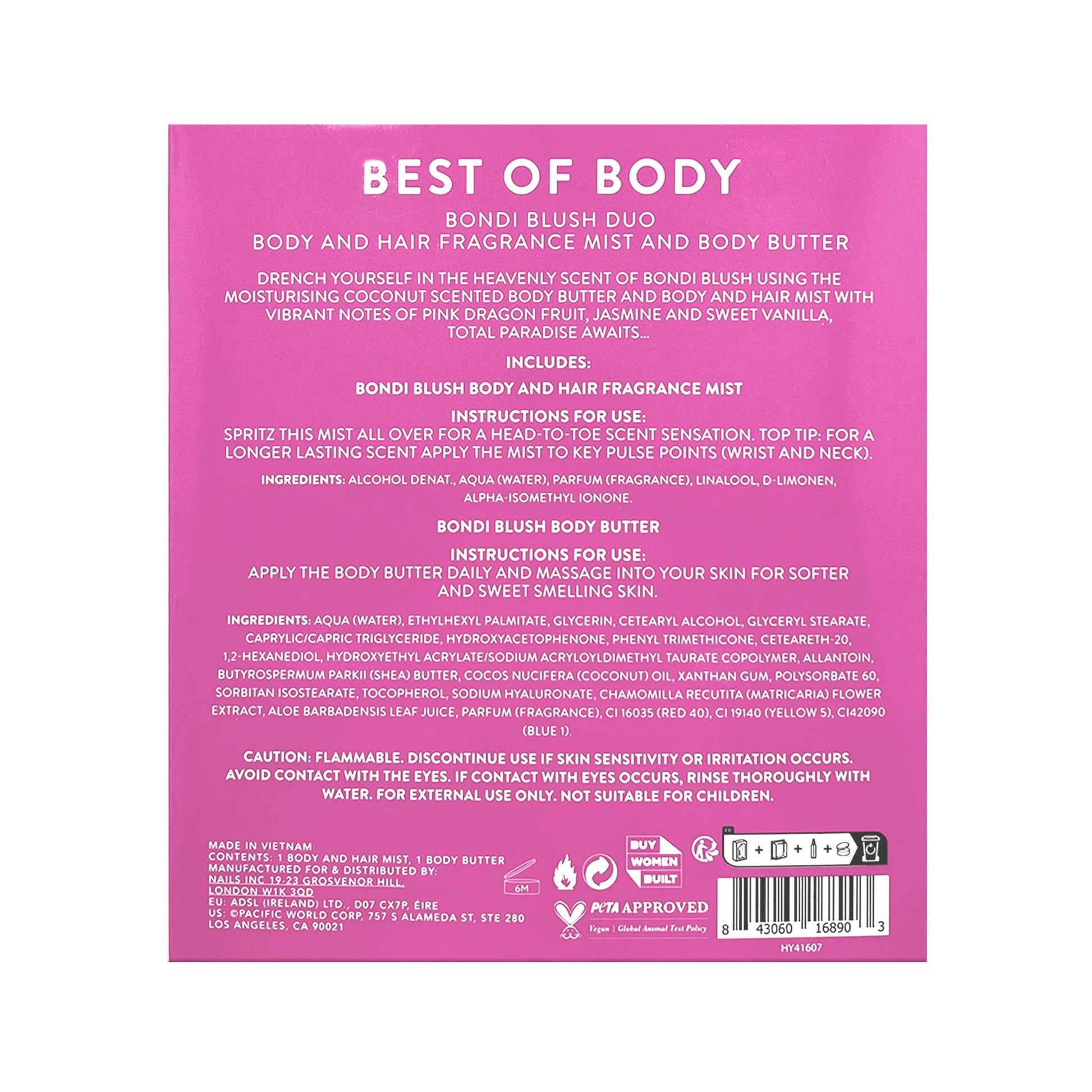 INC.redible Best of Body Set with Body and Hair Fragrance Mist & Body Butter