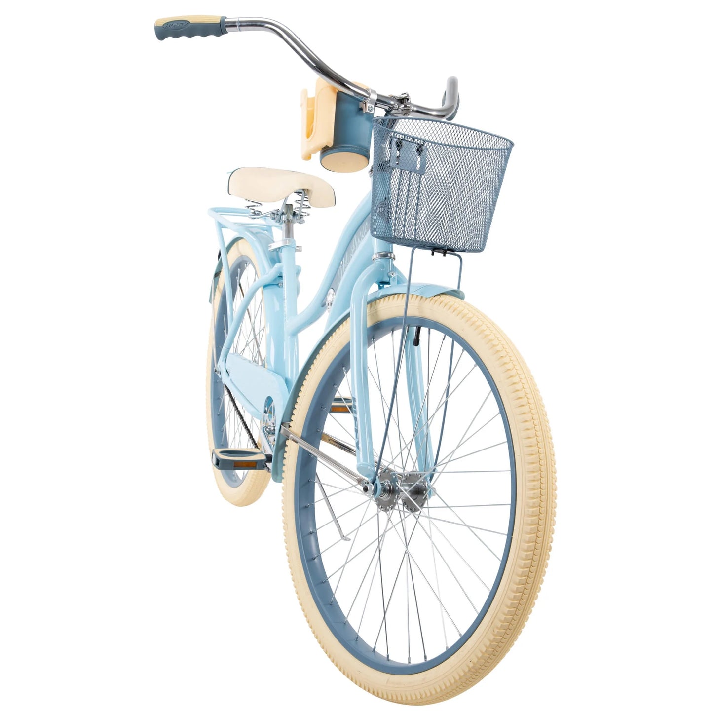 Huffy Nel Lusso Cruiser Bike, 26" Wheels, Adults Ages 13+ Years, Light Blue