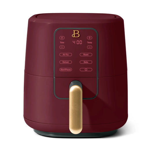 Beautiful 3 Qt Air Fryer with TurboCrisp Technology, Limited Edition Merlot by Drew Barrymore