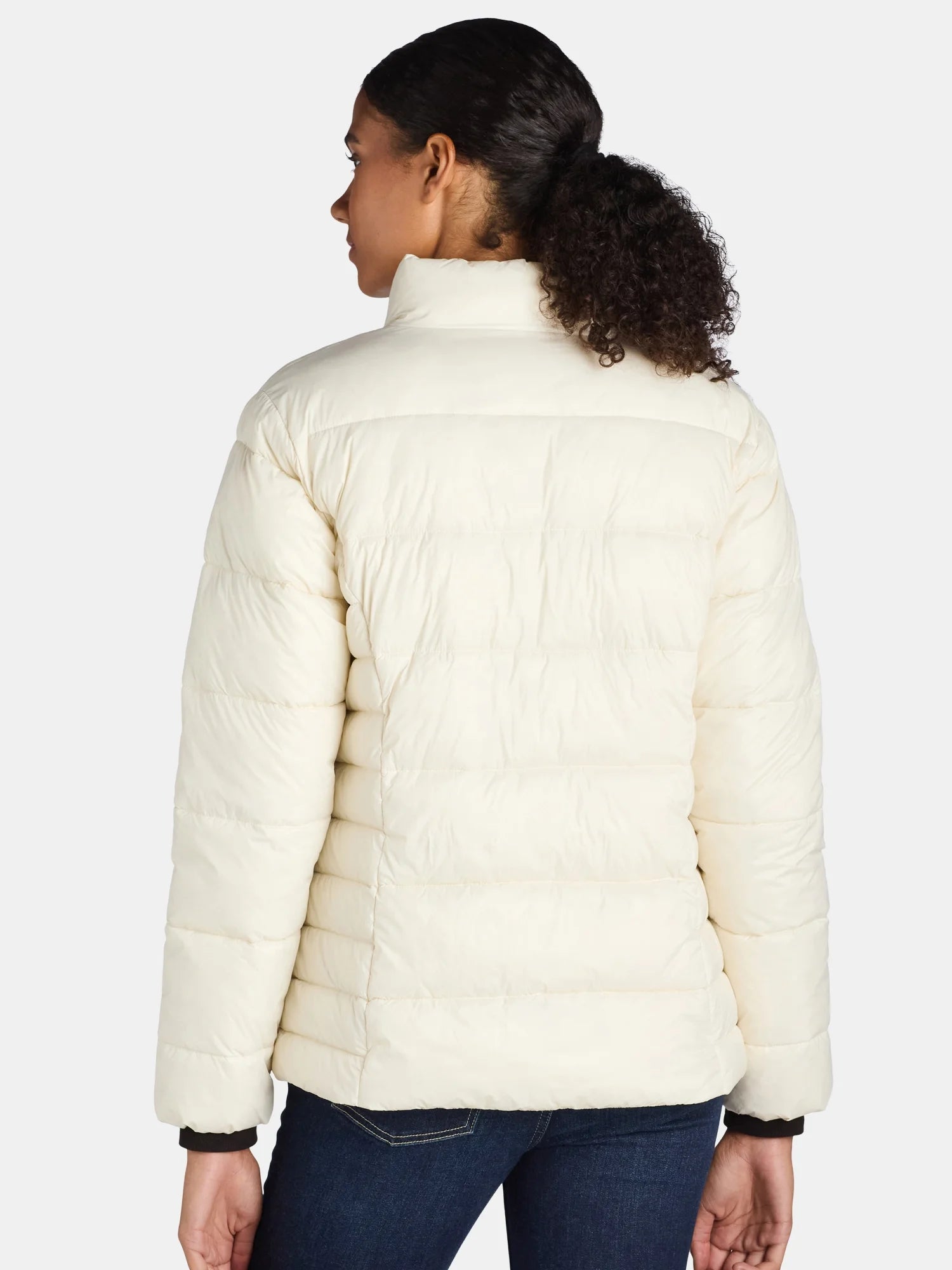 Time and Tru Women's and Women's Plus Puffer Jacket, Sizes XS-3X