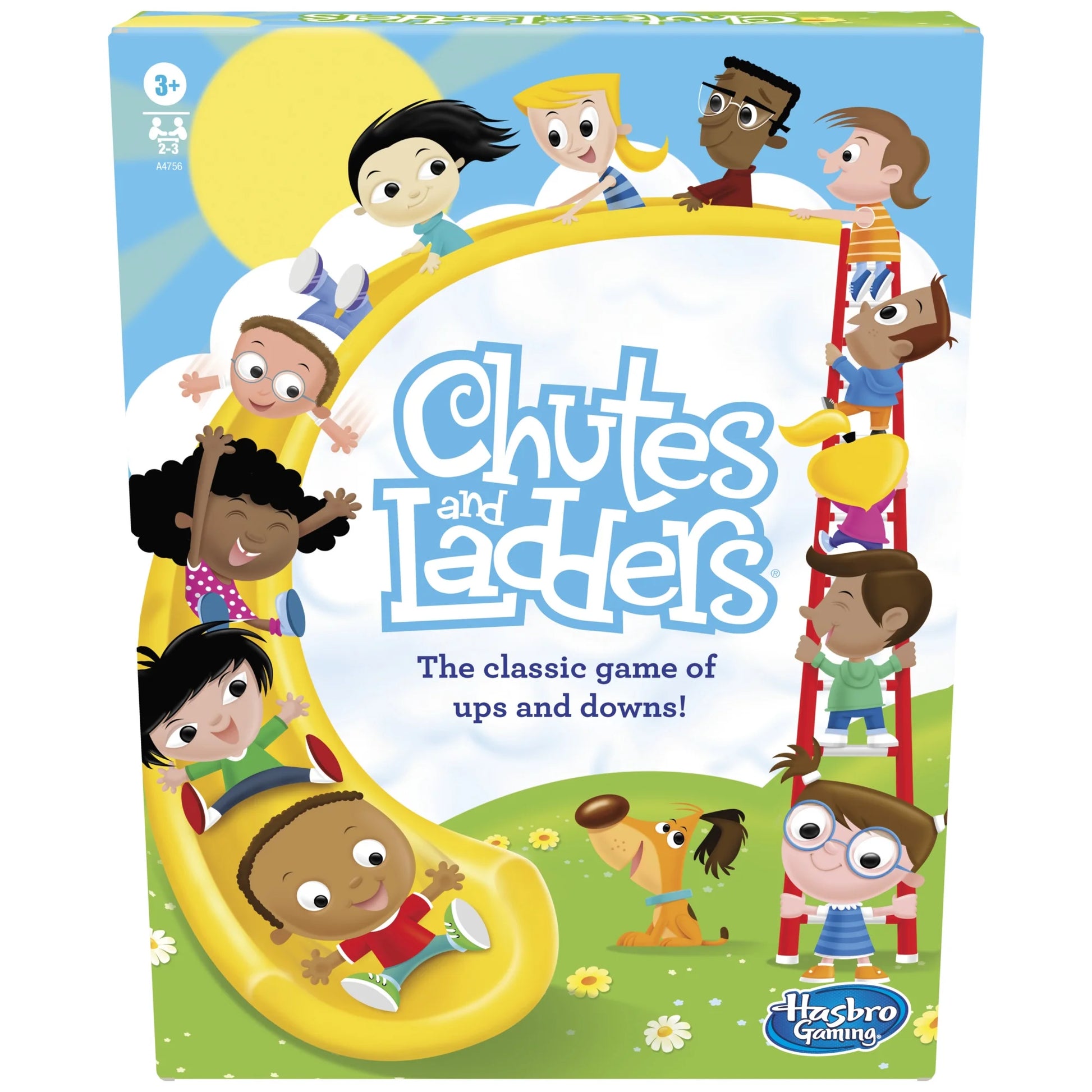 Chutes and Ladders Kids Board Game, Games for Preschoolers, 2-3 Players, Christmas Gifts for Kids, Ages 3+