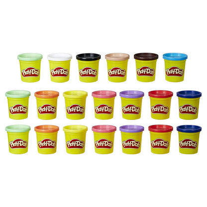 Play-Doh Super Color 20-Pack of 3-Ounce Cans, Preschool Toys, Christmas Gifts for Girls & Boys, 3+