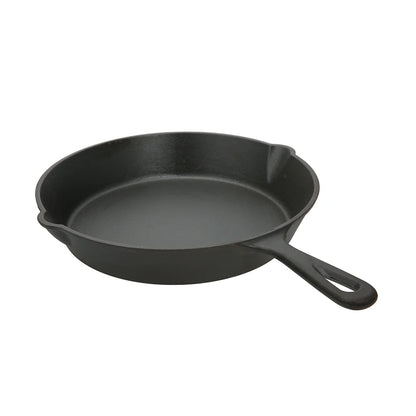 Ozark Trail 12" Pre-Seasoned Cast Iron Skillet with Handle and Lips