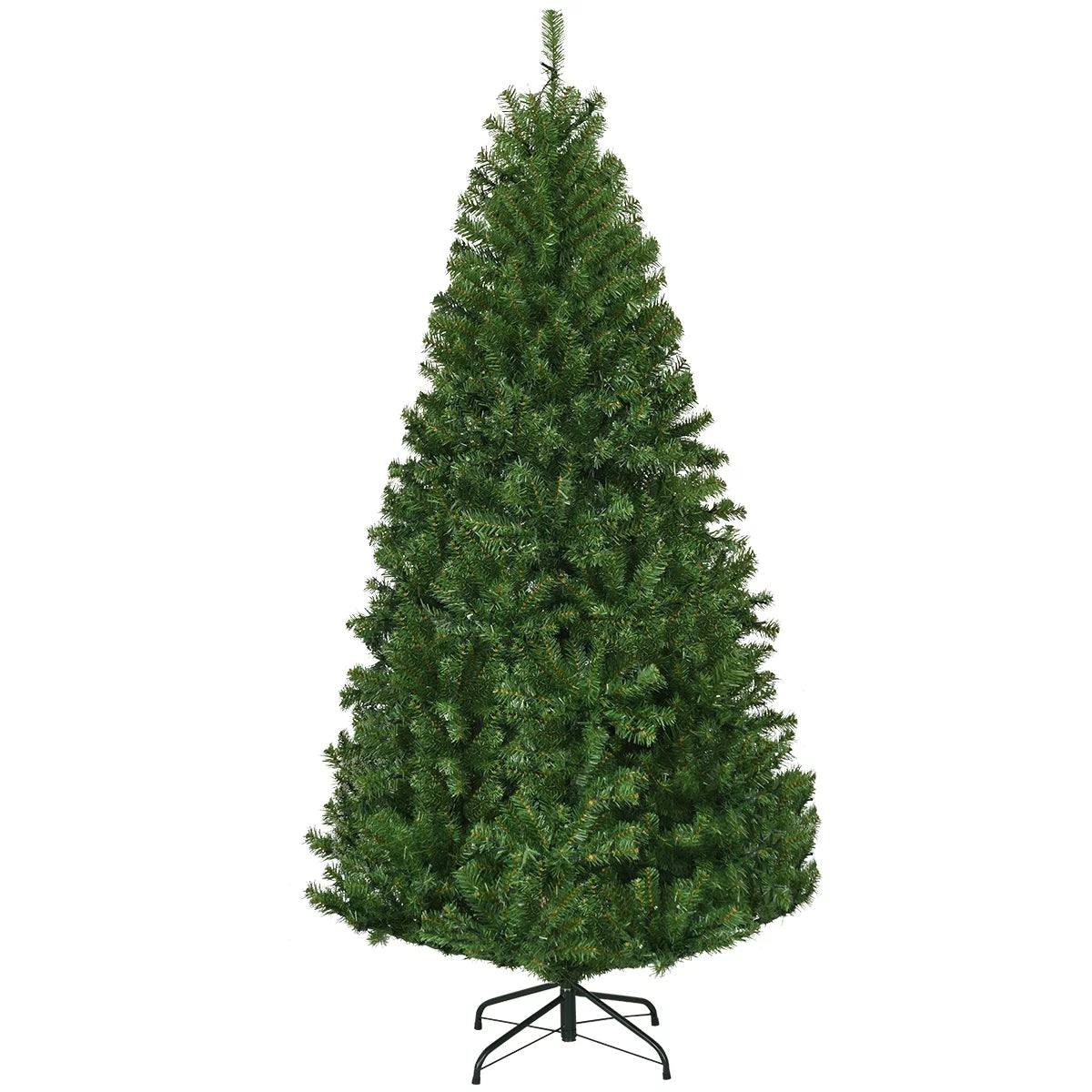 Costway 6Ft Pre-Lit Artificial Christmas Tree Hinged 350 LED Lights