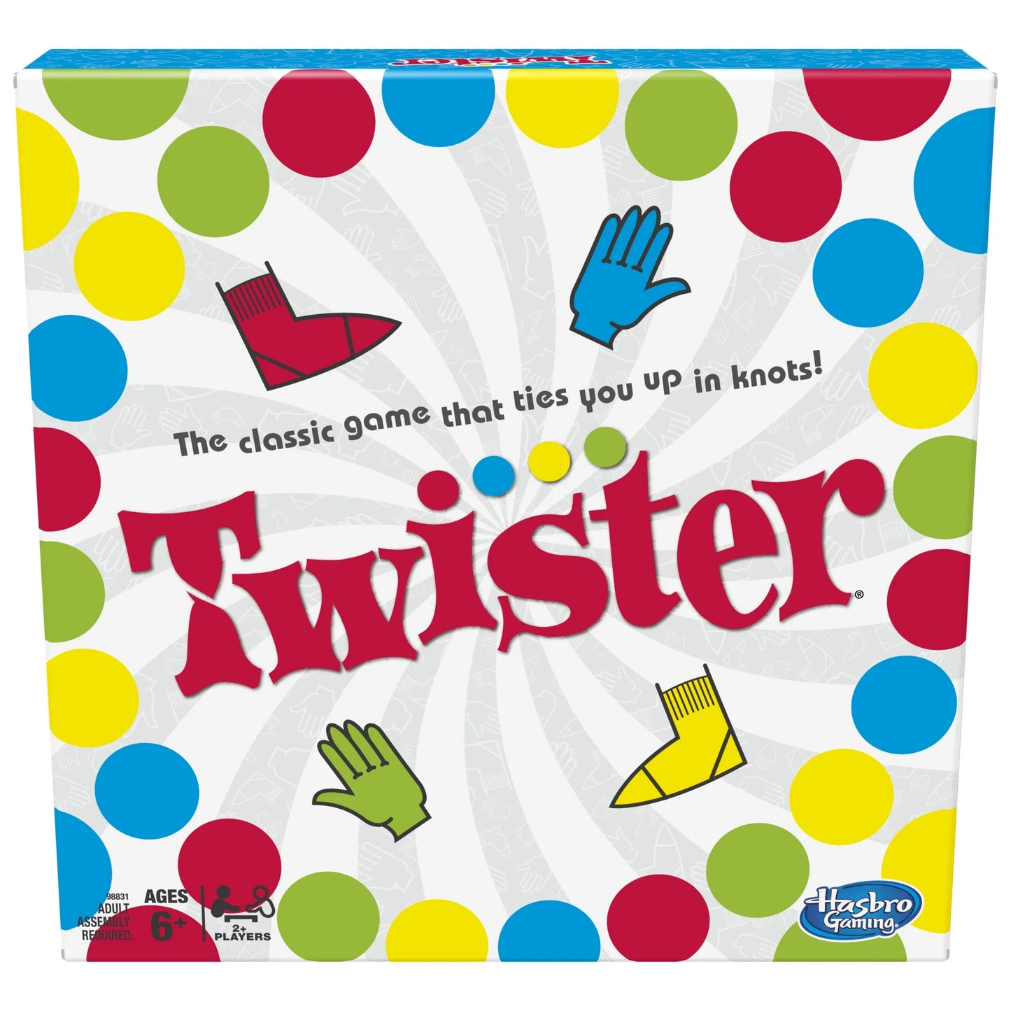 Twister Game with Spinner's Choice & Air Moves, Family Games for 2+ Players, Christmas Gifts for 6+