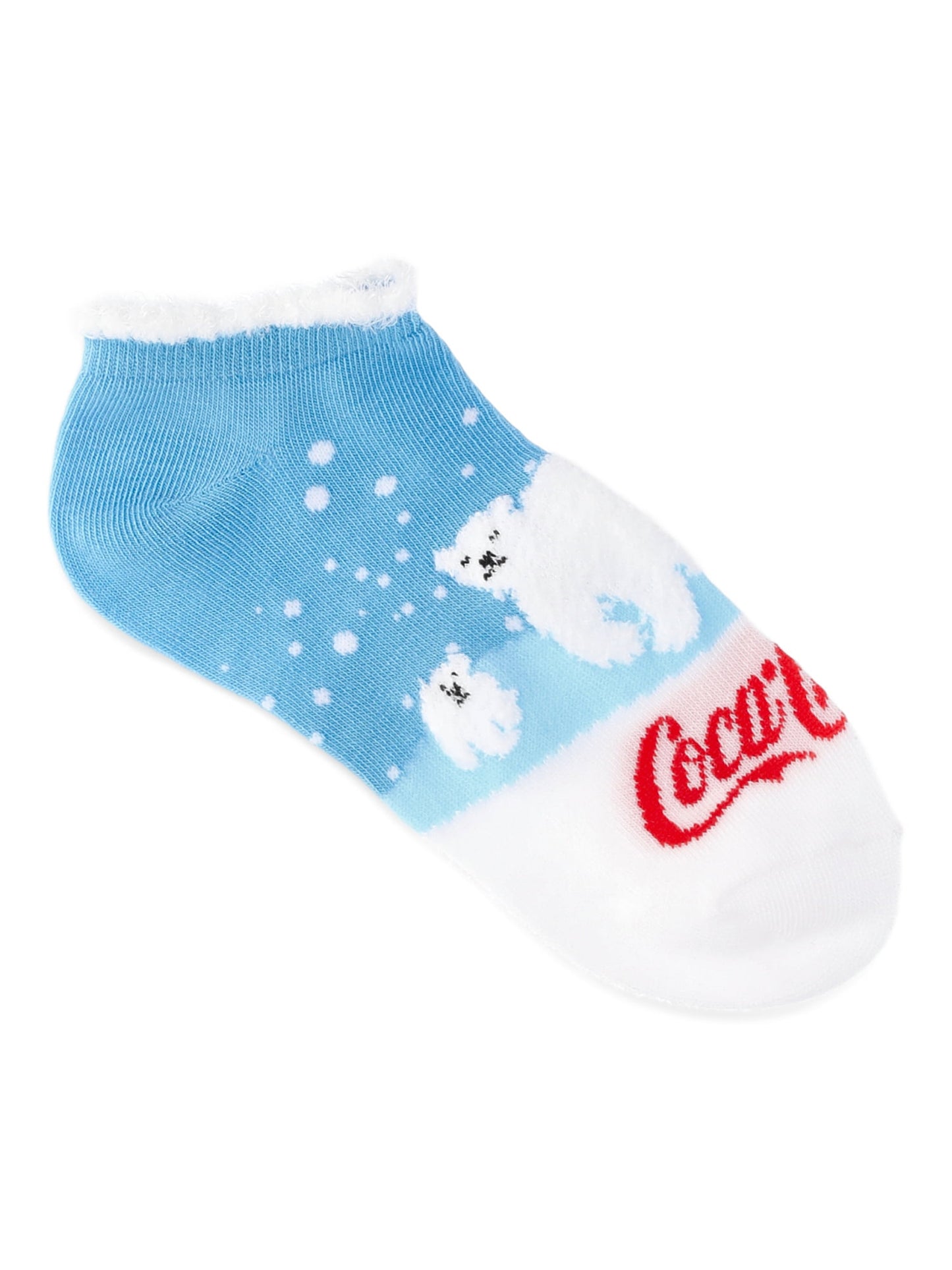 Coca-Cola Women's Holiday No-Show Socks, 3-Pack, Size 4-10