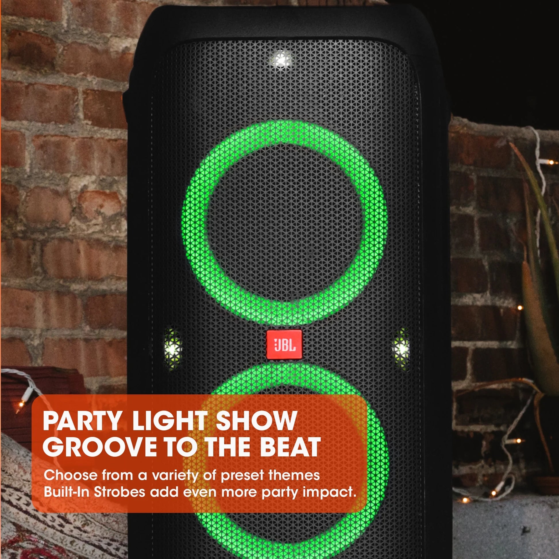 JBL Partybox 310 - Portable party speaker with dazzling lights and powerful JBL Pro Sound - Black