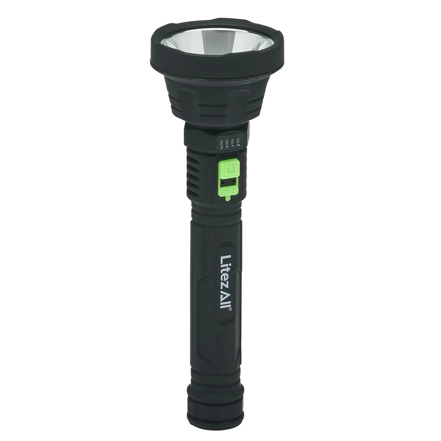 LitezAll Rechargeable ULTAC2 1000 Lumen LED Flashlight with Battery Meter