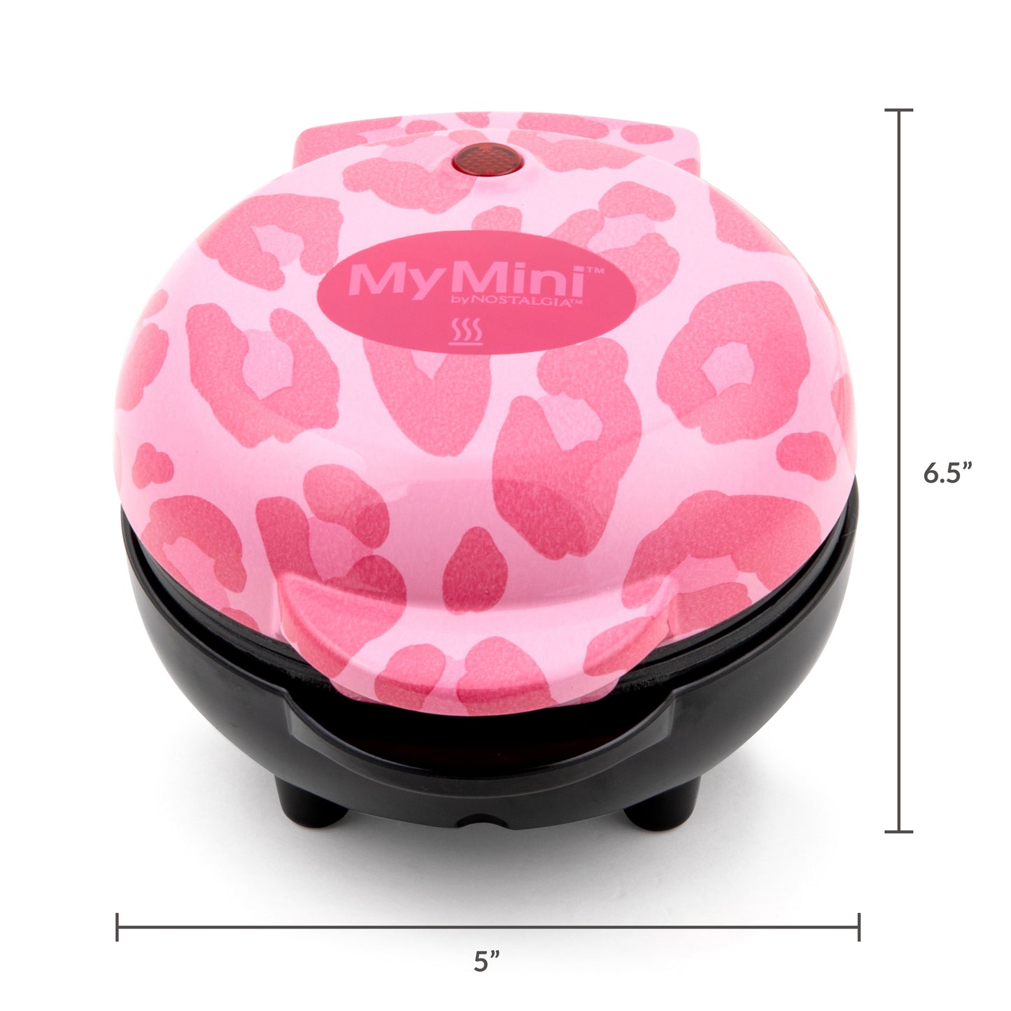 MyMini Waffle Maker, Pink Leopard Print