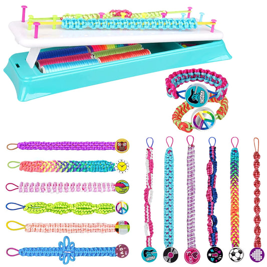 Friendship Bracelet Making Kit, Girls DIY Craft Kits Toys Cool Arts and Crafts Toys for Teen Girls Travel Activity Set Gifts for Age 6 7 8 9 10 11 12 Year Old Girls