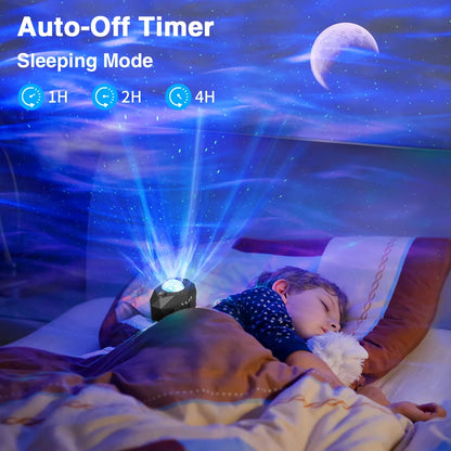 Star Projector, 3 in 1 LED Galaxy Projector W/ Remote Contro, 55 Lighting Modes with Bt Music Speaker & Time Function, Night Light Moon Projector for Kids Baby Party Bedroom Home Decor