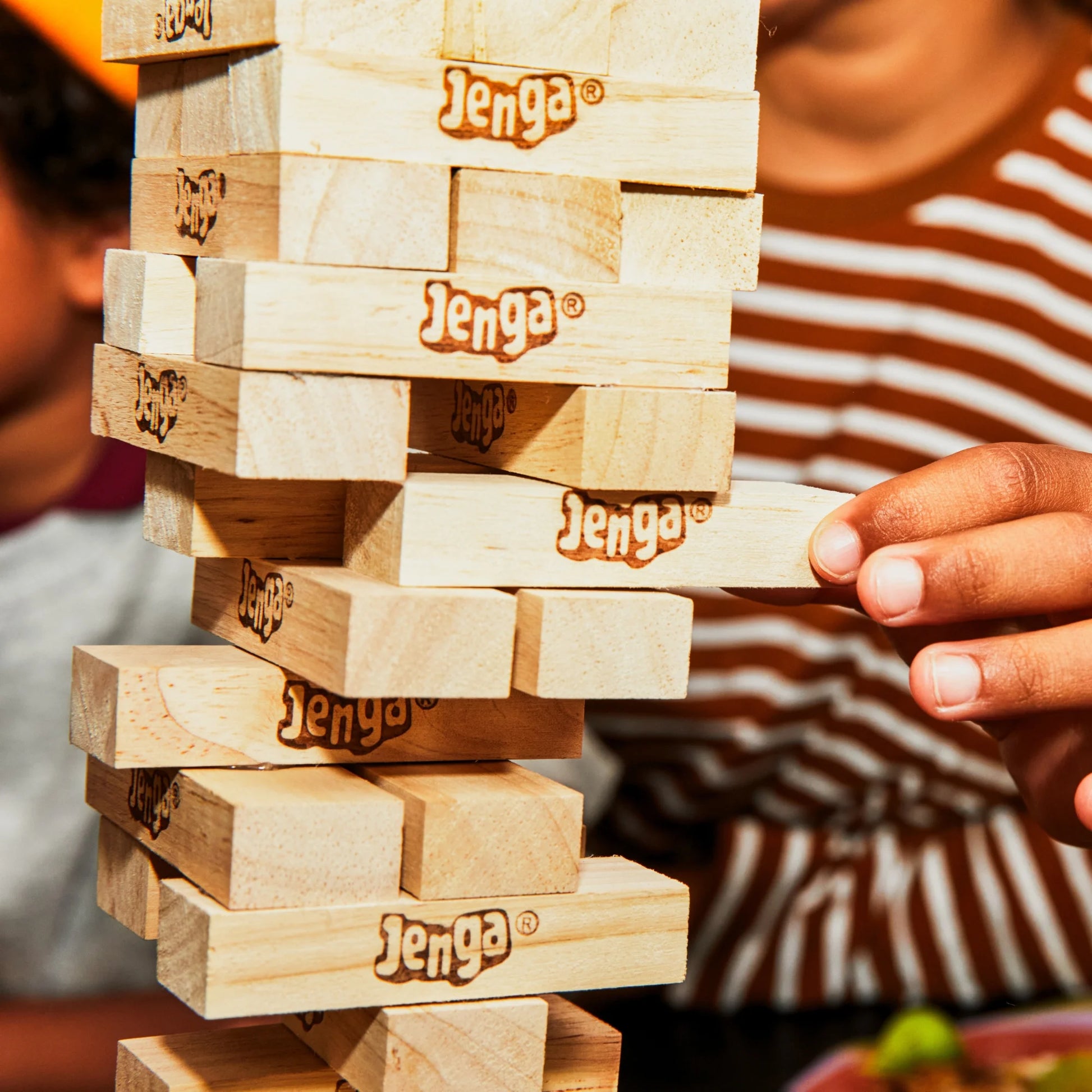 Jenga Classic Block Stacking Board Game for KidsKids, Family Games for 1+ Players, Christmas Gifts for Kids, Ages 6+