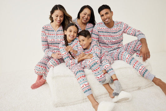 Baozhu Family Matching Reindeer Print Christmas Sleepwear Pajamas Set, 2 Piece (Unisex Baby & Toddler 3M-18M)