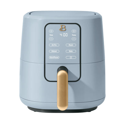 Beautiful 3 Qt Air Fryer with TurboCrisp Technology, Cornflower Blue by Drew Barrymore