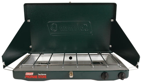 Coleman Brand, Matchlight 10,000 BTU 2-Burner Propane Stove, black