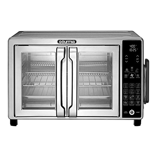 Gourmia 6-Slice Digital Toaster Oven Air Fryer, with 18 One-Touch Presets & Temp Probe, Stainless Steel