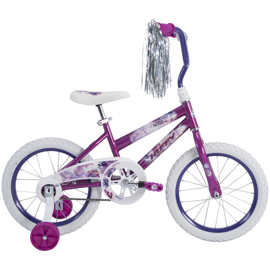 Huffy 16in Sea Star Kids Bicycle, for Kids Ages 4+ years, Child, Metallic Purple