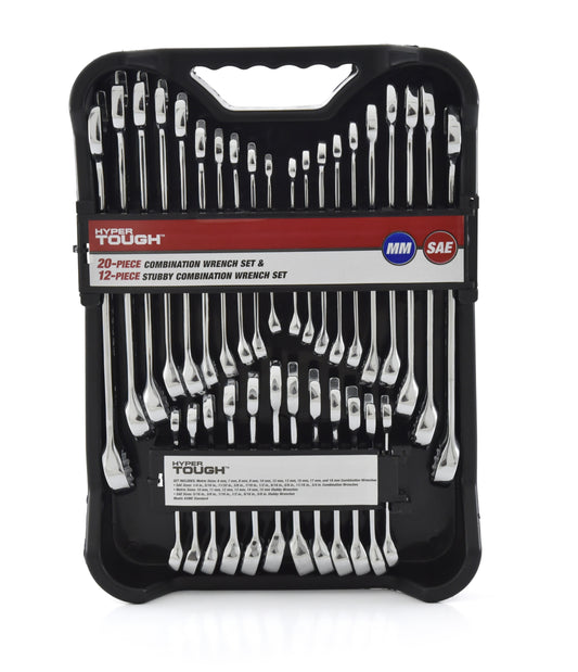 Hyper Tough 32-Piece Combination Wrench Set