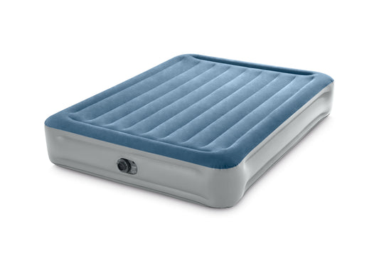 Intex 15" Queen Essential Rest Dura-Beam Airbed Mattress with Built in Pump