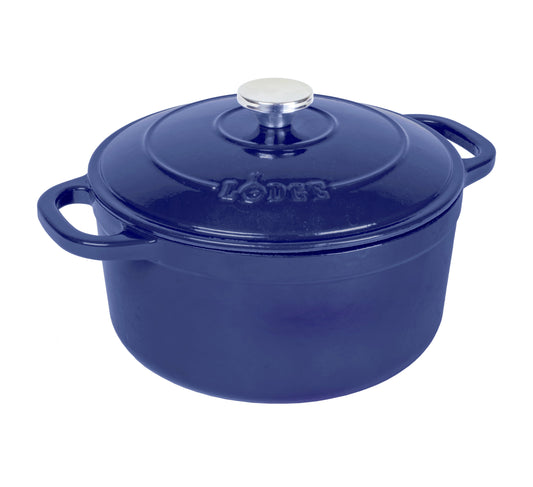 Lodge Cast Iron 5.5qt Indigo Enameled Dutch Oven