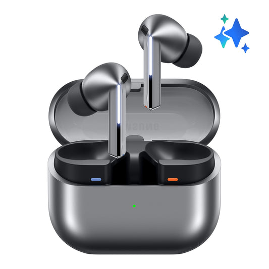 Samsung Galaxy Buds3 Pro Bluetooth Earbuds with Charging Case, Silver