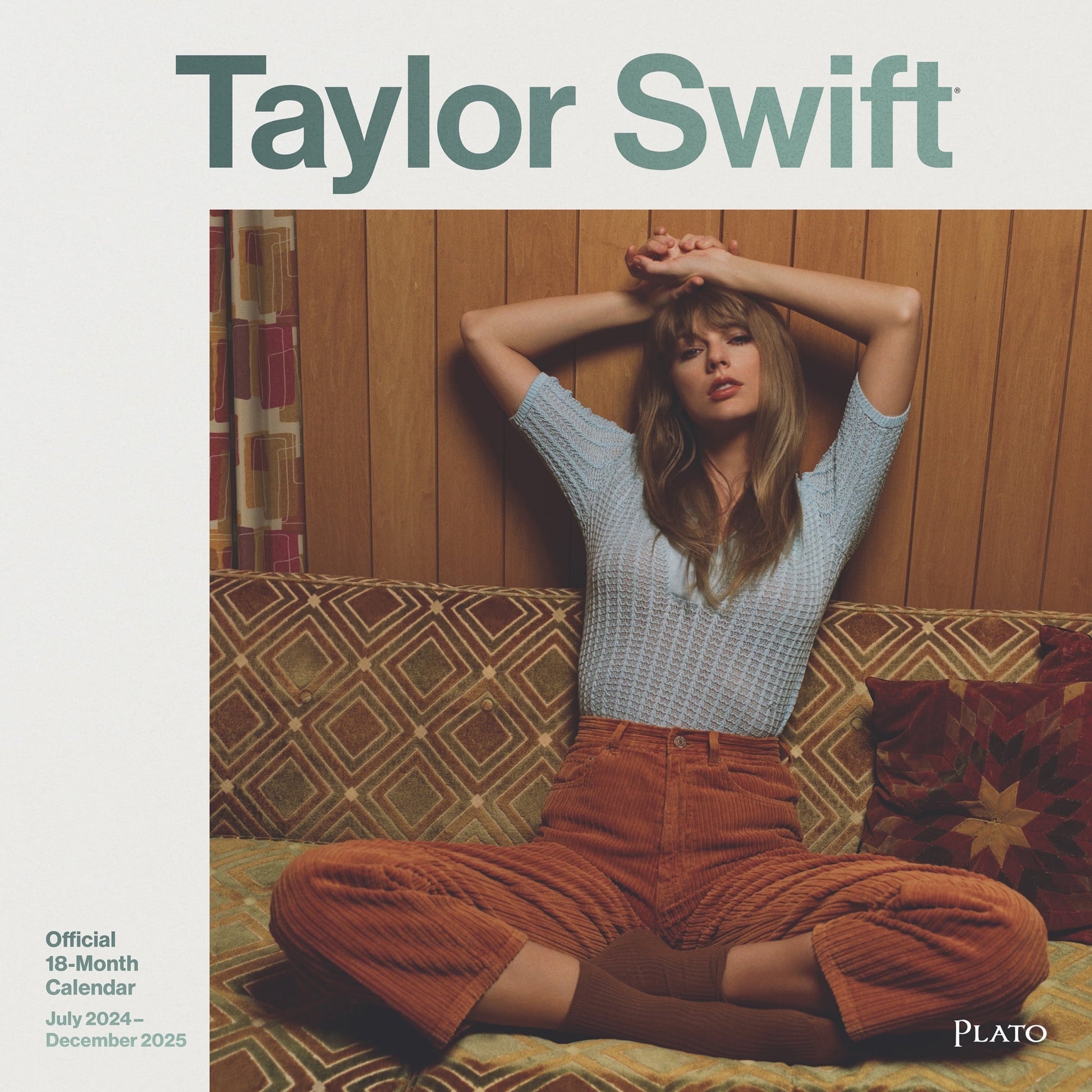 Taylor Swift OFFICIAL | 2025 12x24" (Hanging) 18 Month Wall Calendar | Jul '24 - Dec '25 | Plato